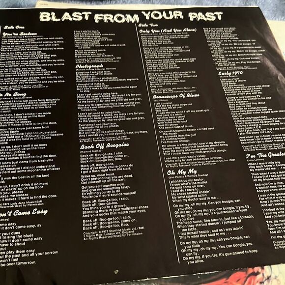 Ringo Starr ‎– Blast From Your Past LP - Picture 6 of 10